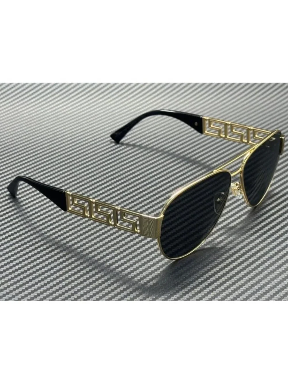 New Versace Men Gold Sunglasses 61-13-145